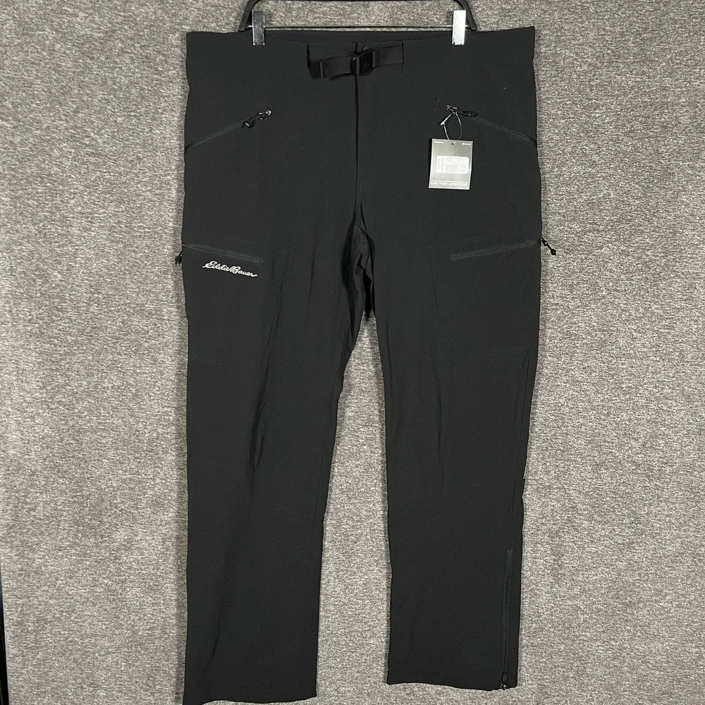 Eddie Bauer Pants Mens XLT Black Guide Pro Alpine Stretch First Ascent Snow‎ Ski